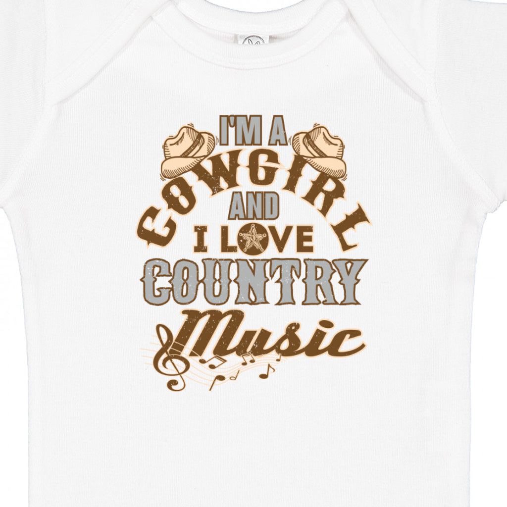 Inktastic Cowgirl Country Music Lover Girls Baby Bodysuit