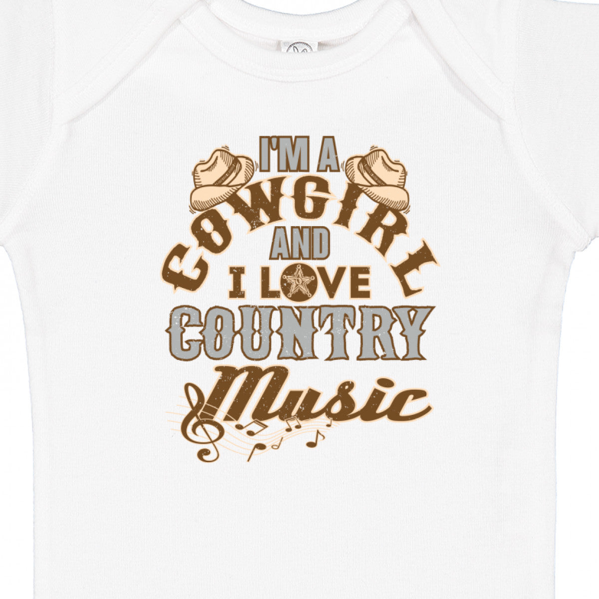 Inktastic Cowgirl Country Music Lover Girls Baby Bodysuit