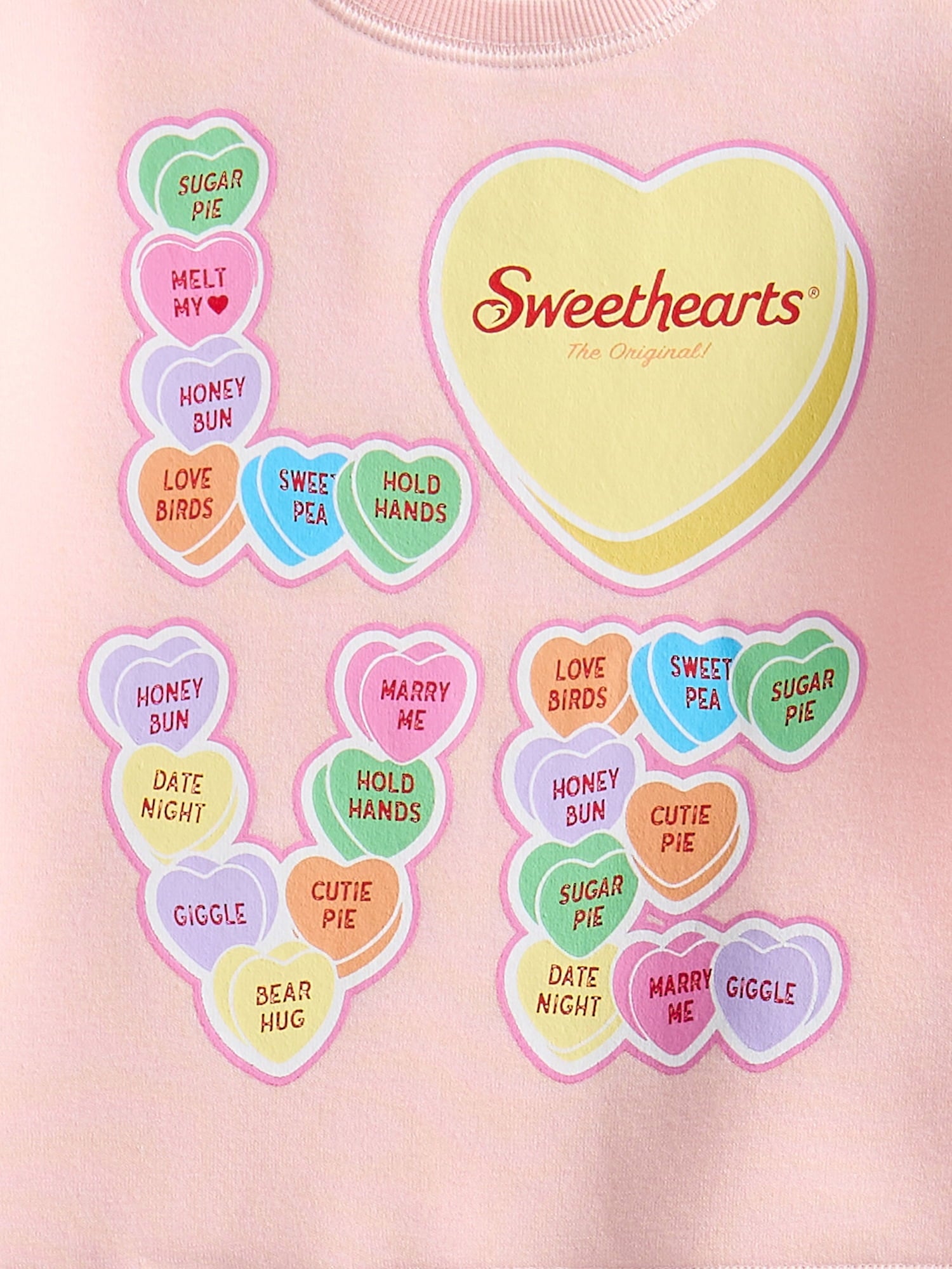 Valentine's Day Sweethearts Candy Unisex Toddler Graphic Sweatshirt and Jogger Pants Set, 2-Piece, Sizes 12M-5T