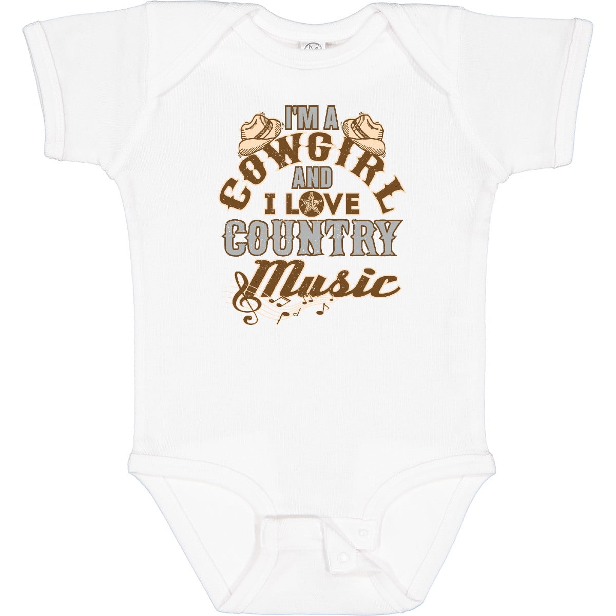 Inktastic Cowgirl Country Music Lover Girls Baby Bodysuit