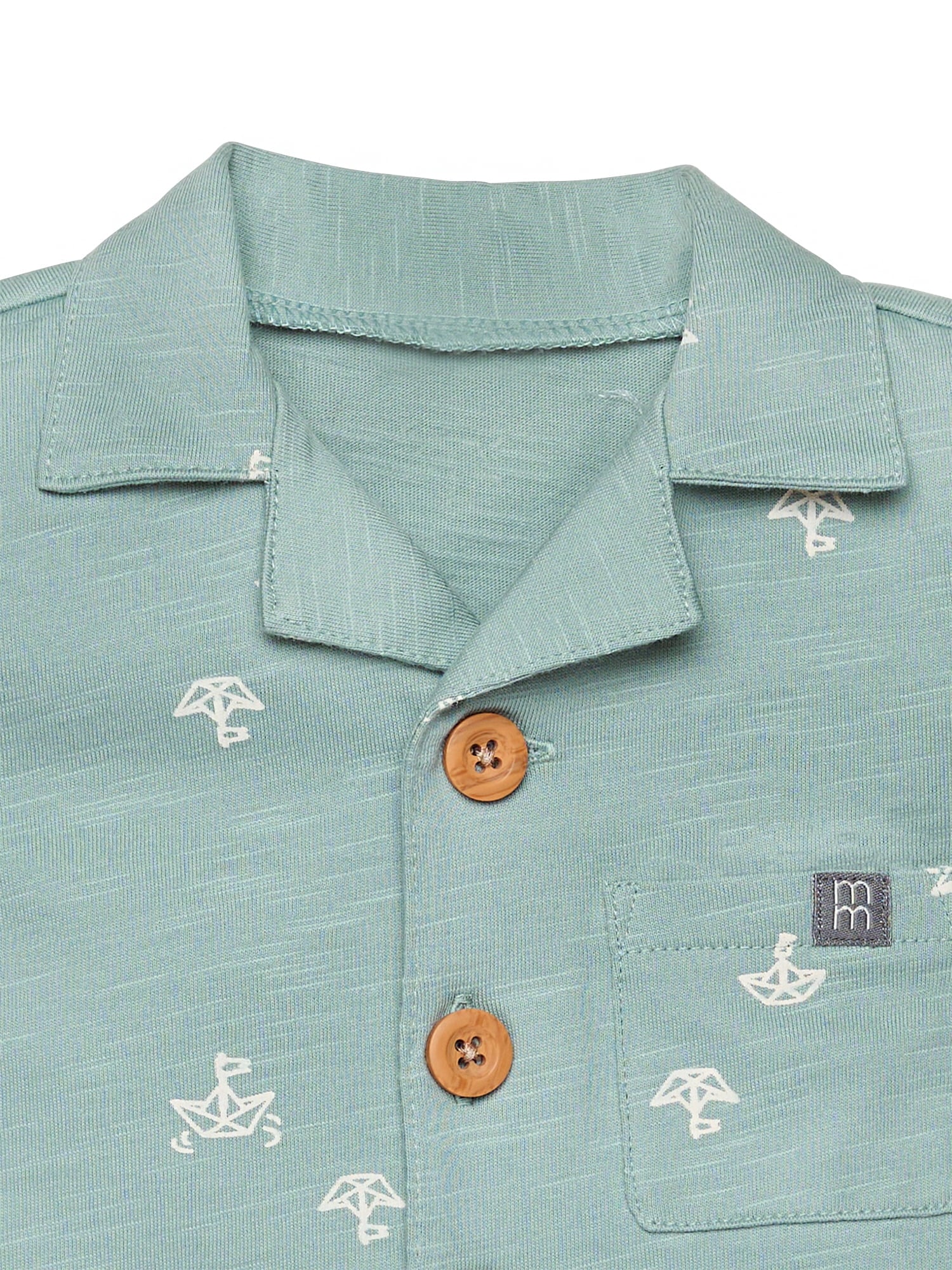 Modern Moments by Gerber Baby Boy Short Sleeve Romper, Sizes 0/3 Months - 24 Months