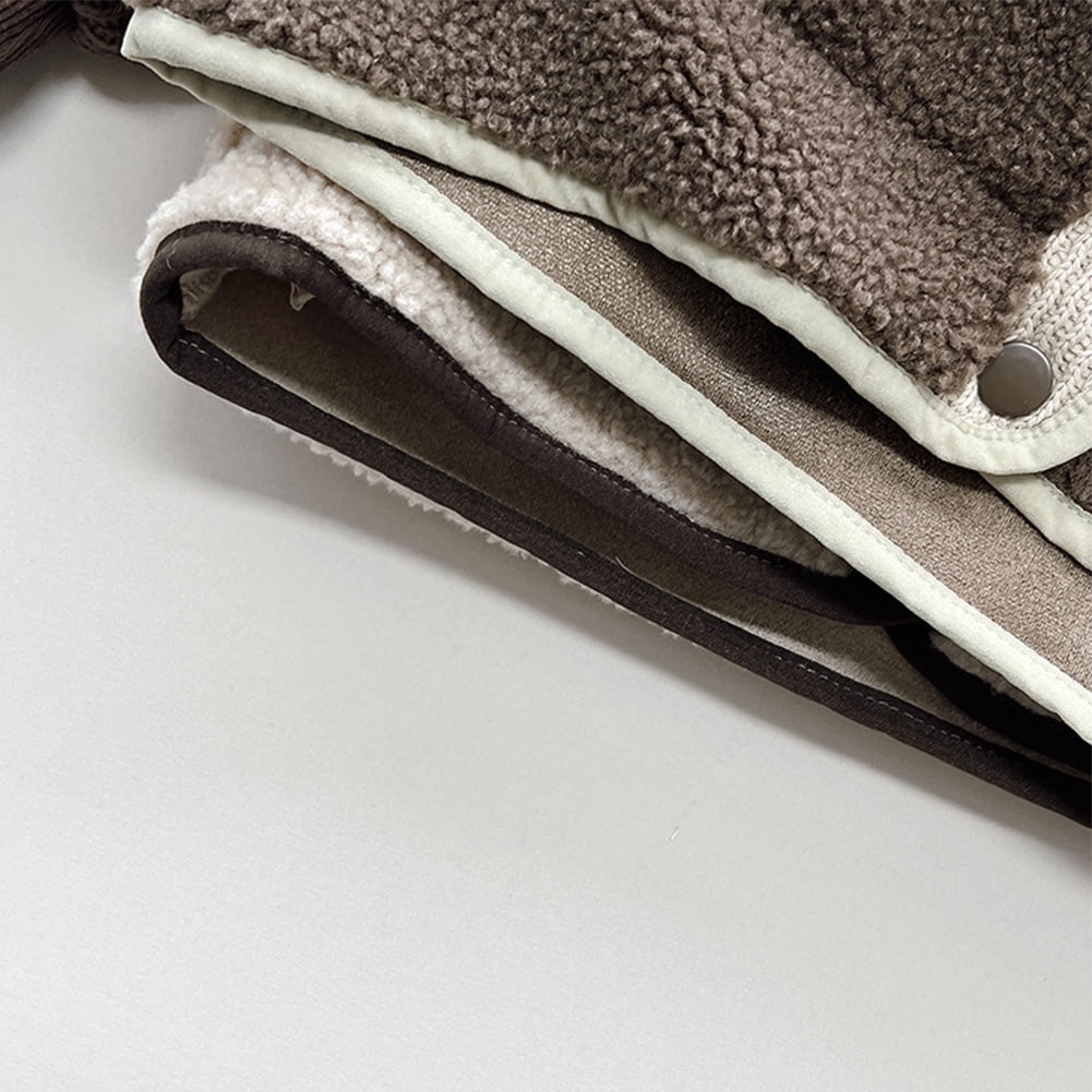 LYMAYTER Kids Unisex Fleece Jacket Girls Boys Solid Color Long Sleeve Outerwear Toddler Winter Warm Thickened Coats for 9 Months - 7 Years