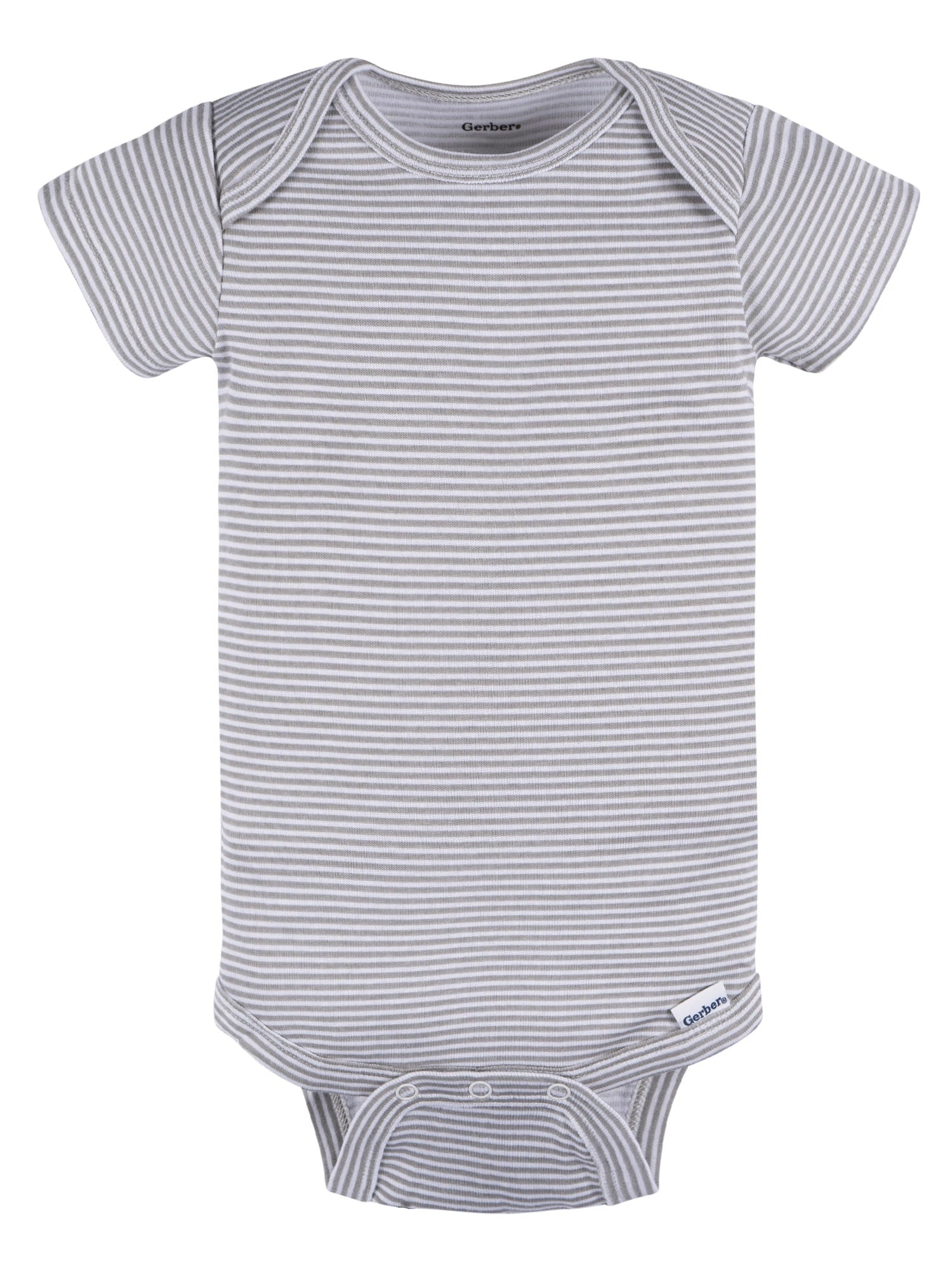 Gerber Baby Neutral 6-Pack Short Sleeve Bodysuits, Sizes Preemie - 24 Months