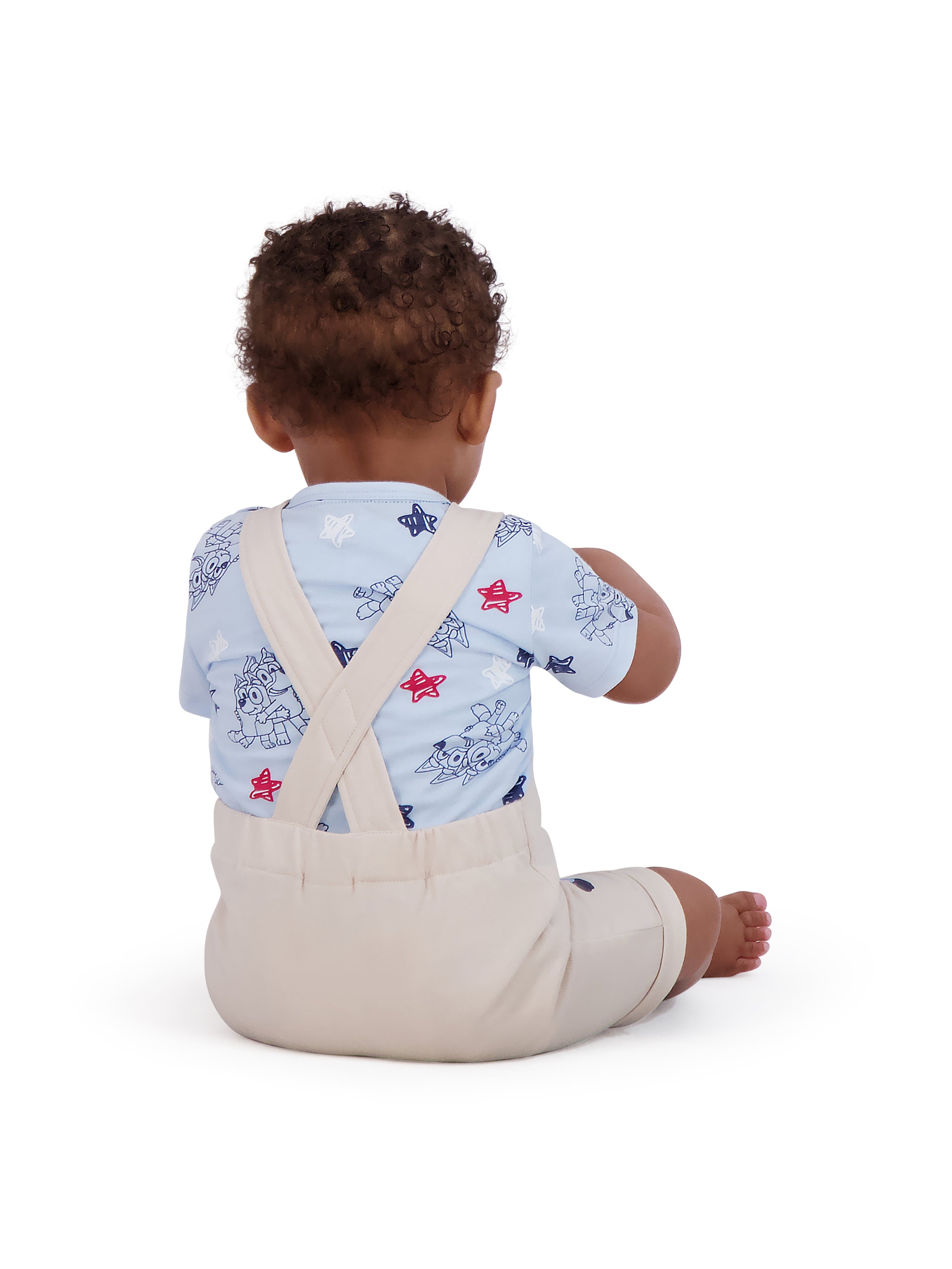 Bluey Baby Boy Shortall Set, Sizes 0/3 Months-24 Months