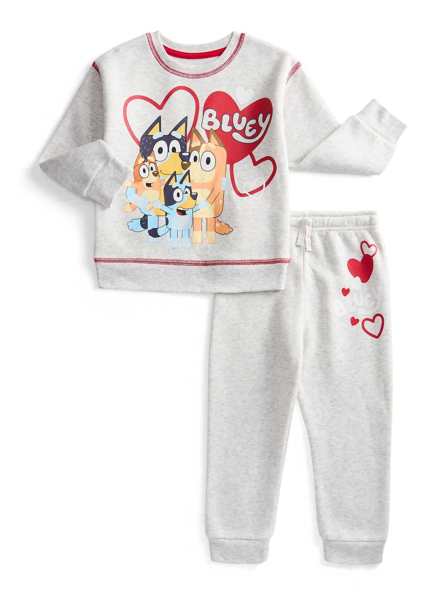 Valentine's Day Sweethearts Candy Unisex Toddler Graphic Sweatshirt and Jogger Pants Set, 2-Piece, Sizes 12M-5T