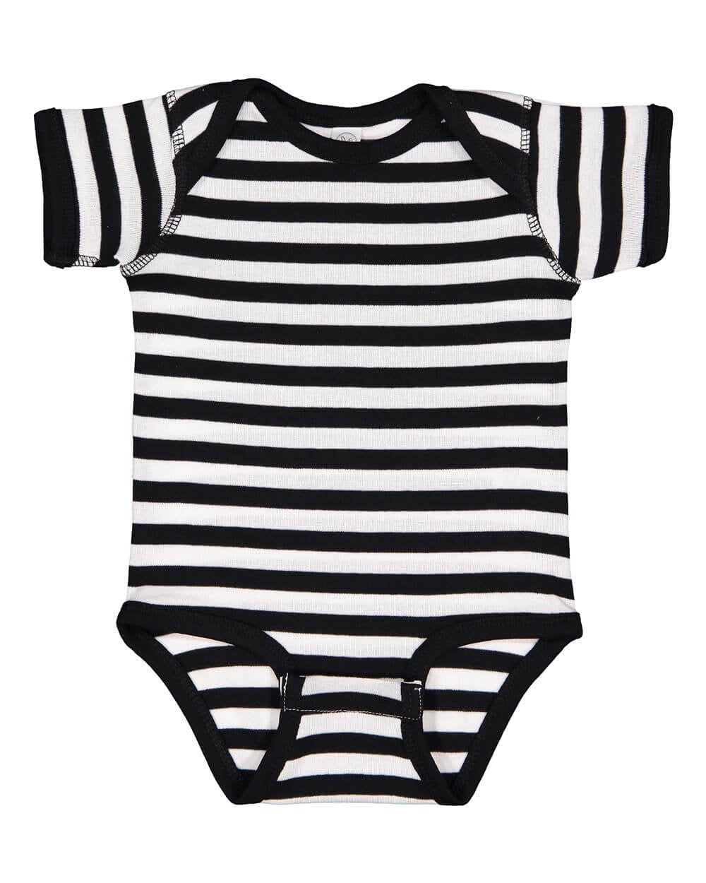 Infant Baby Rib Bodysuit , Black , NB