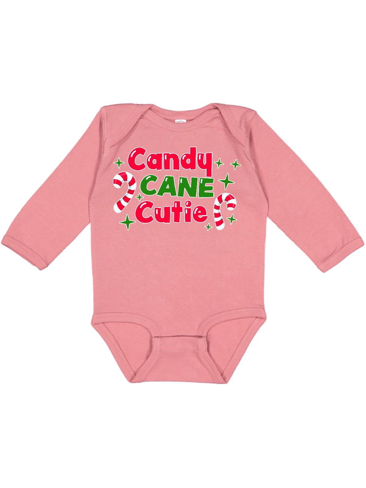 Inktastic Christmas Candy Cane Cutie with Candy Canes Boys or Girls Long Sleeve Baby Bodysuit