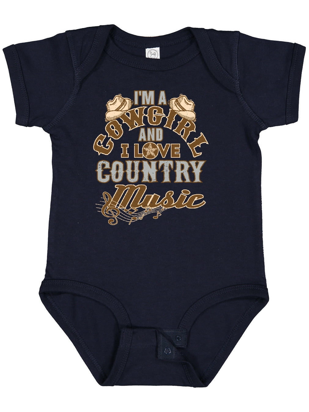 Inktastic Cowgirl Country Music Lover Girls Baby Bodysuit