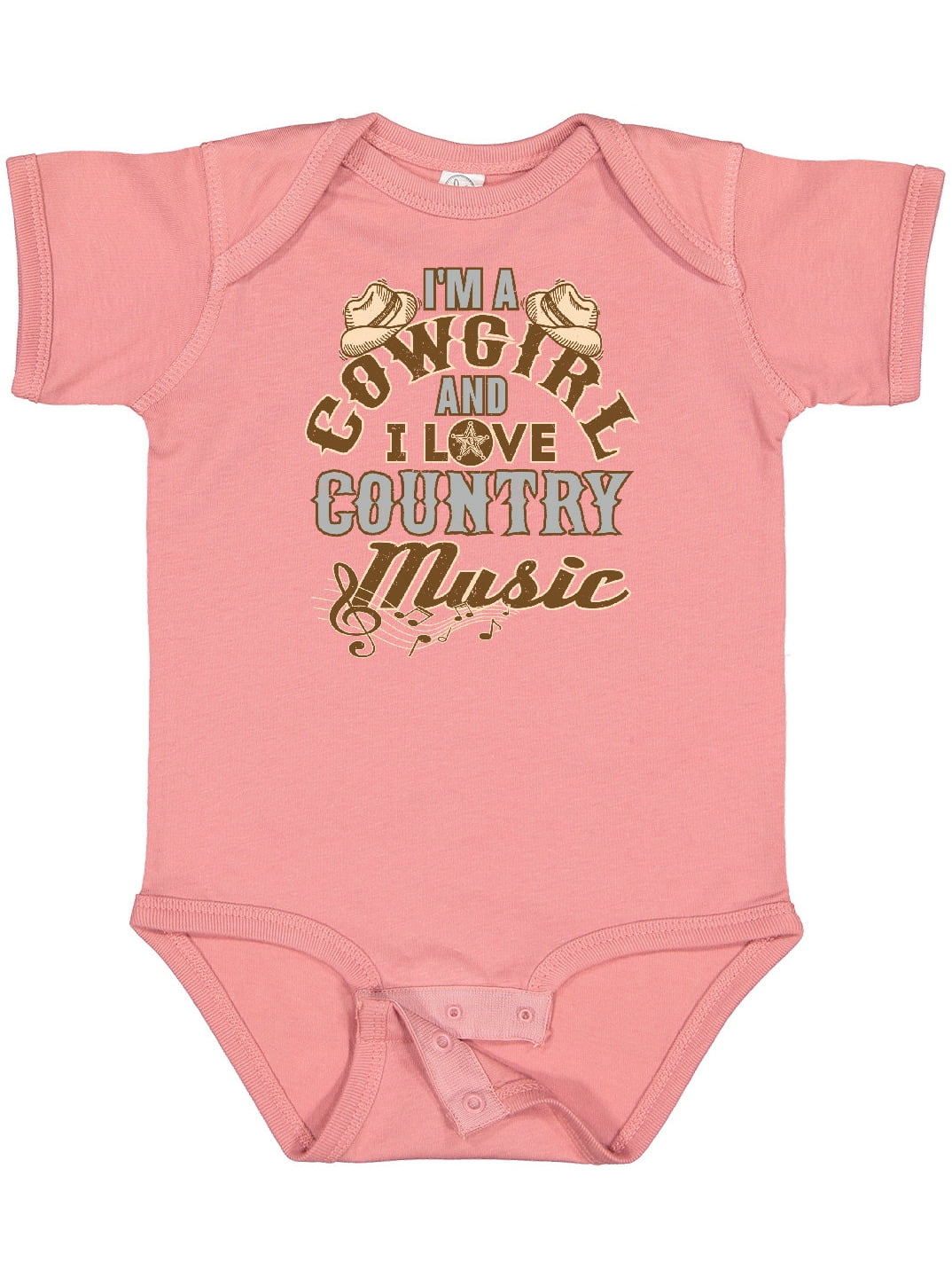 Inktastic Cowgirl Country Music Lover Girls Baby Bodysuit