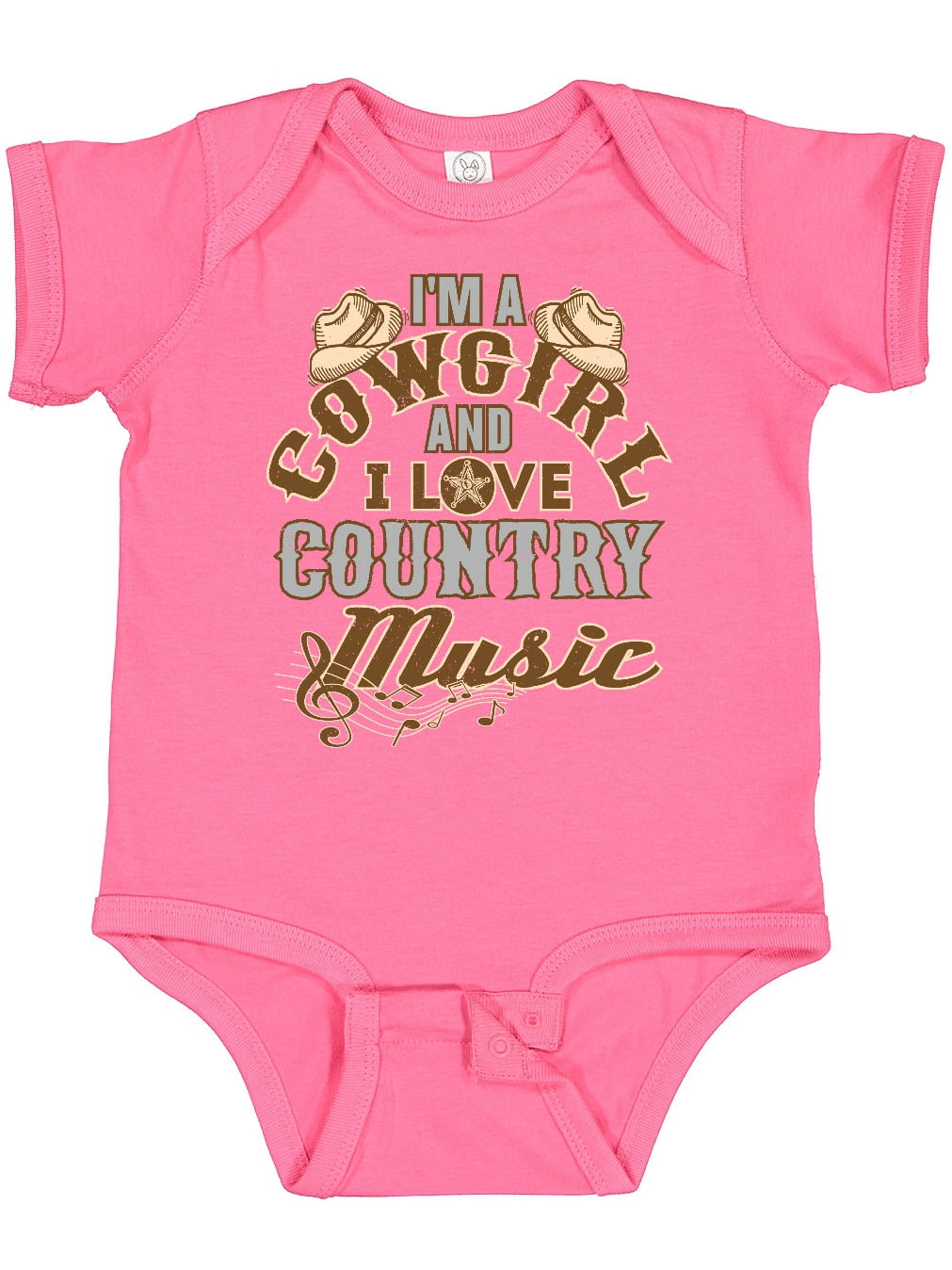 Inktastic Cowgirl Country Music Lover Girls Baby Bodysuit