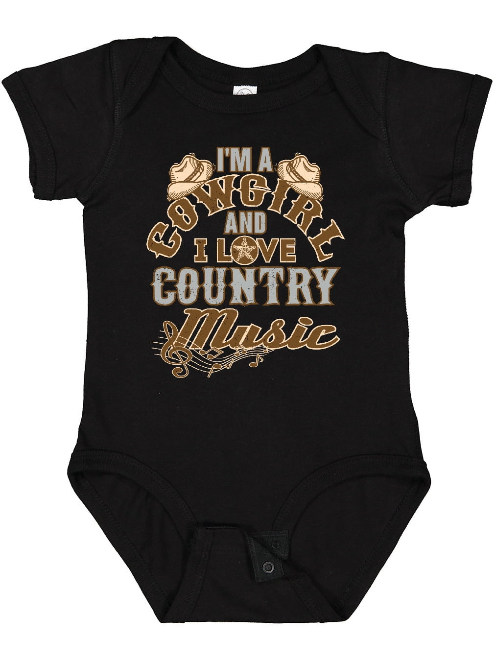 Inktastic Cowgirl Country Music Lover Girls Baby Bodysuit