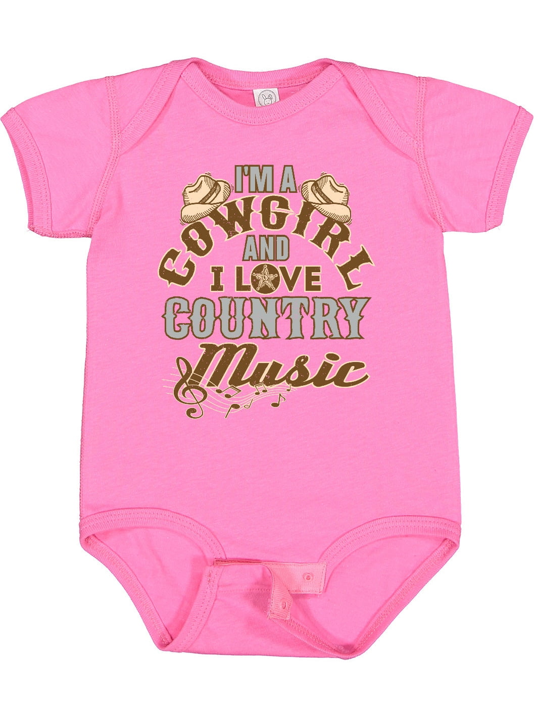 Inktastic Cowgirl Country Music Lover Girls Baby Bodysuit