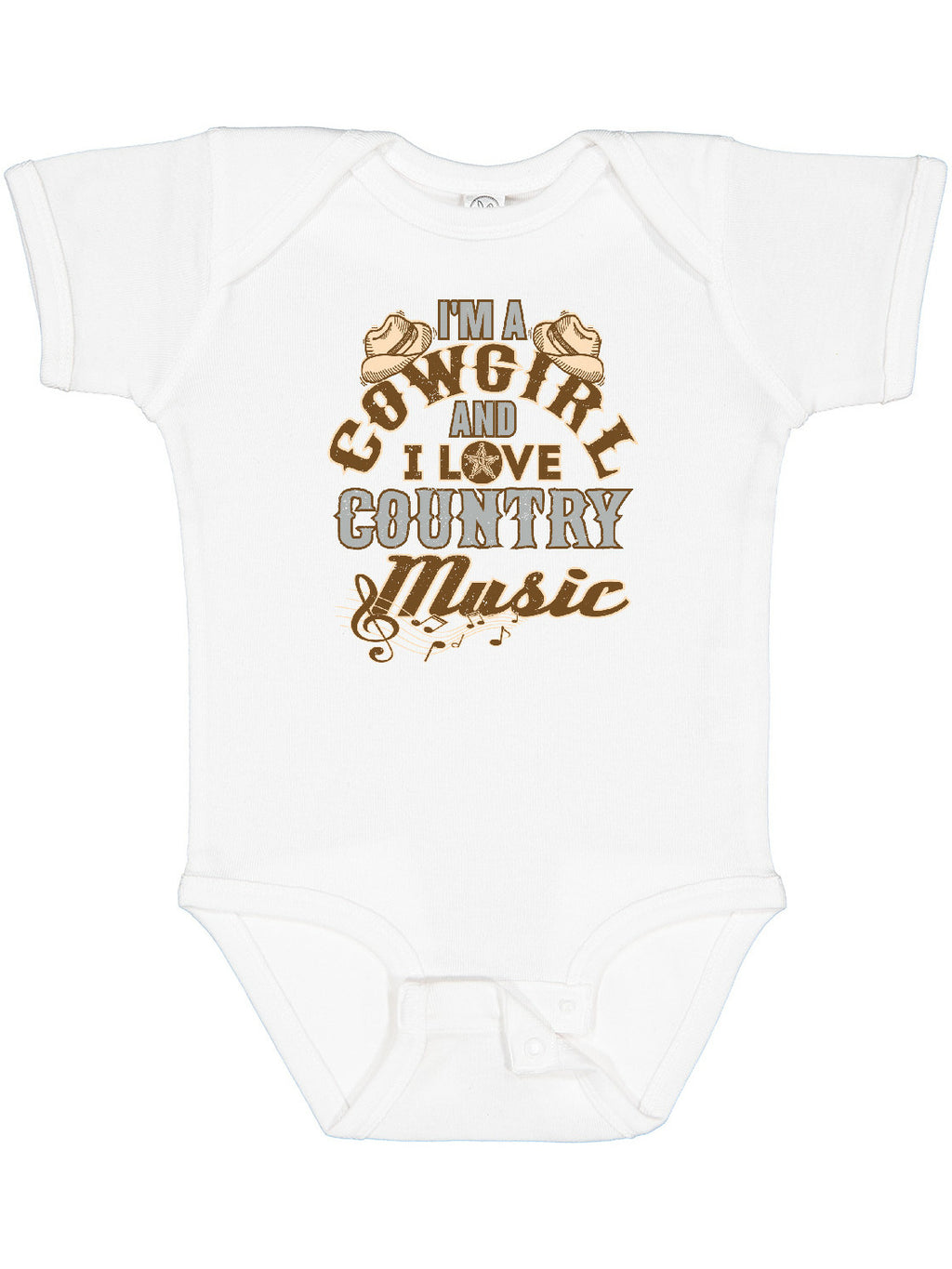 Inktastic Cowgirl Country Music Lover Girls Baby Bodysuit
