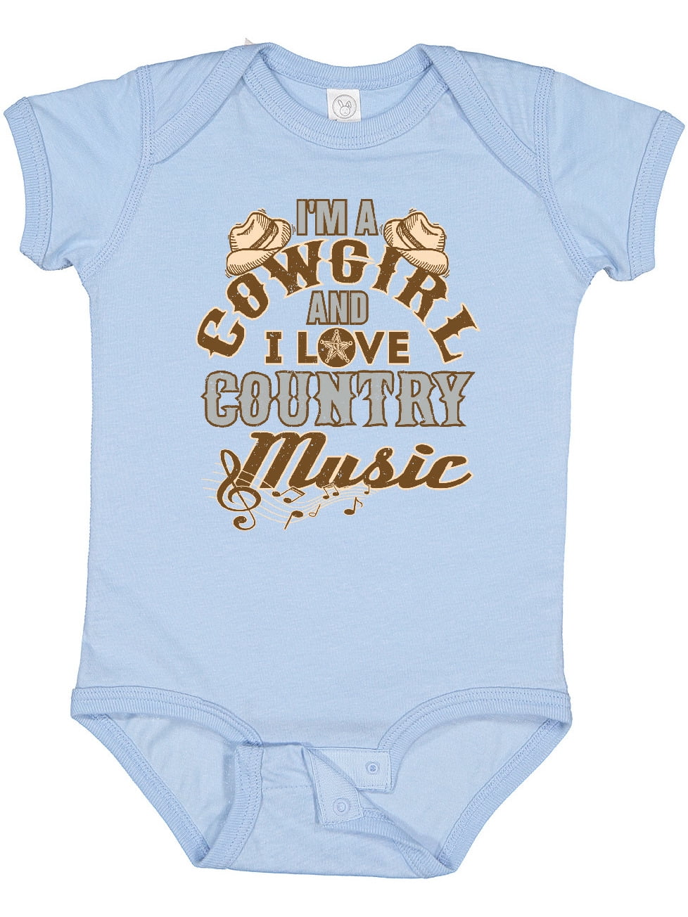 Inktastic Cowgirl Country Music Lover Girls Baby Bodysuit