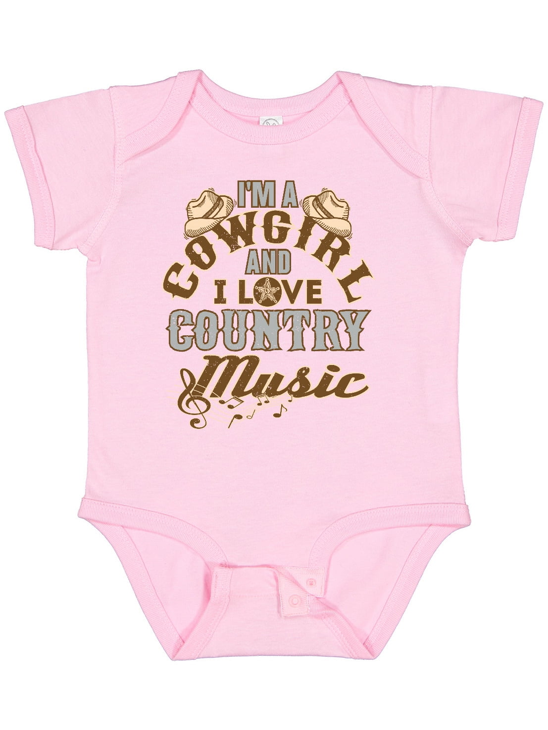 Inktastic Cowgirl Country Music Lover Girls Baby Bodysuit