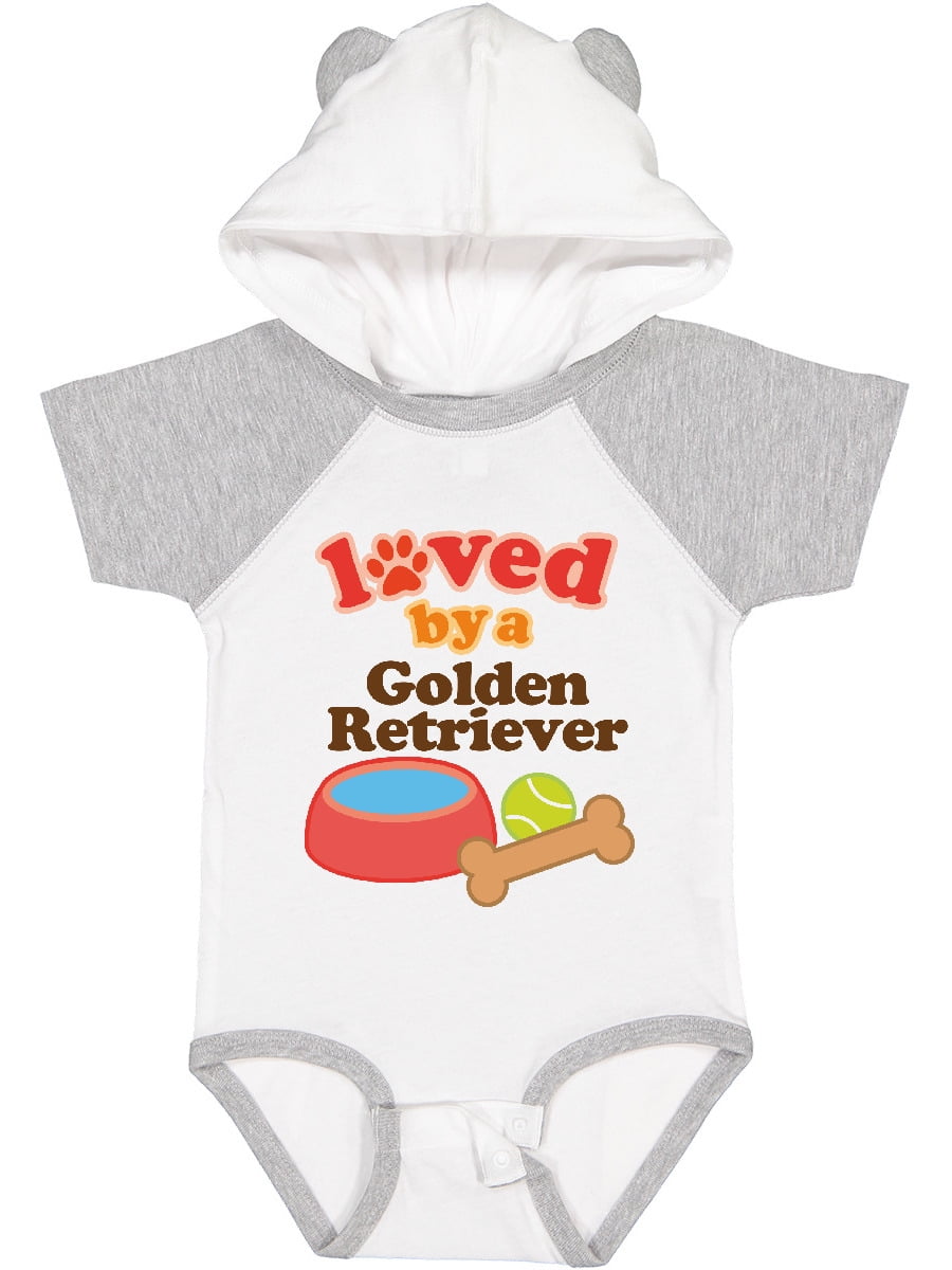 Inktastic Golden Retriever Loved by a Boys or Girls Baby Bodysuit