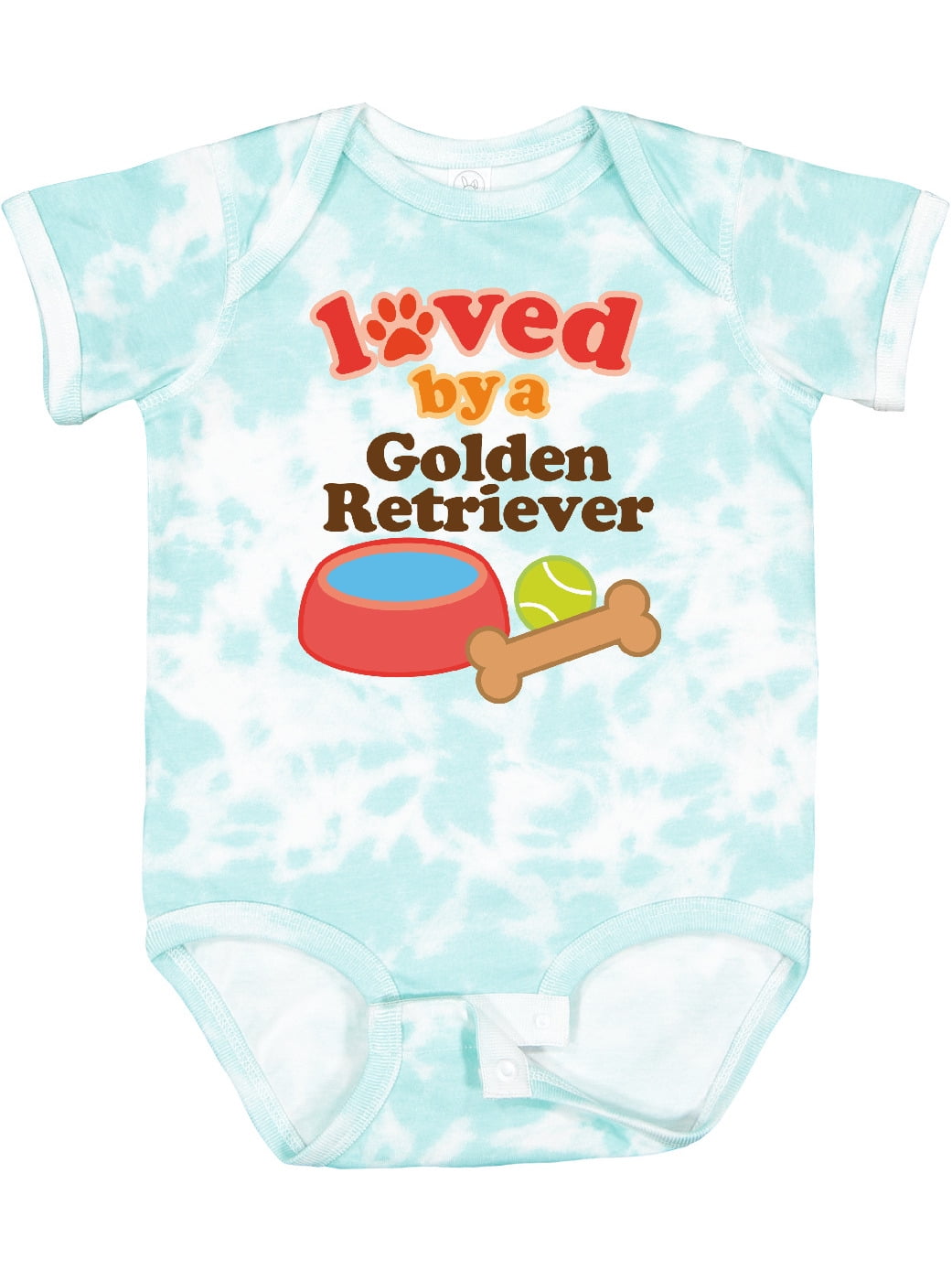 Inktastic Golden Retriever Loved by a Boys or Girls Baby Bodysuit