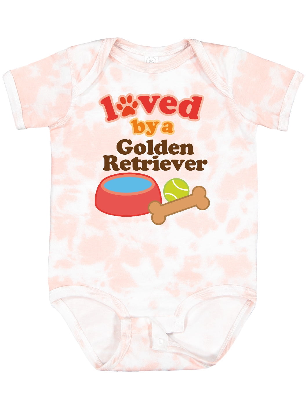 Inktastic Golden Retriever Loved by a Boys or Girls Baby Bodysuit