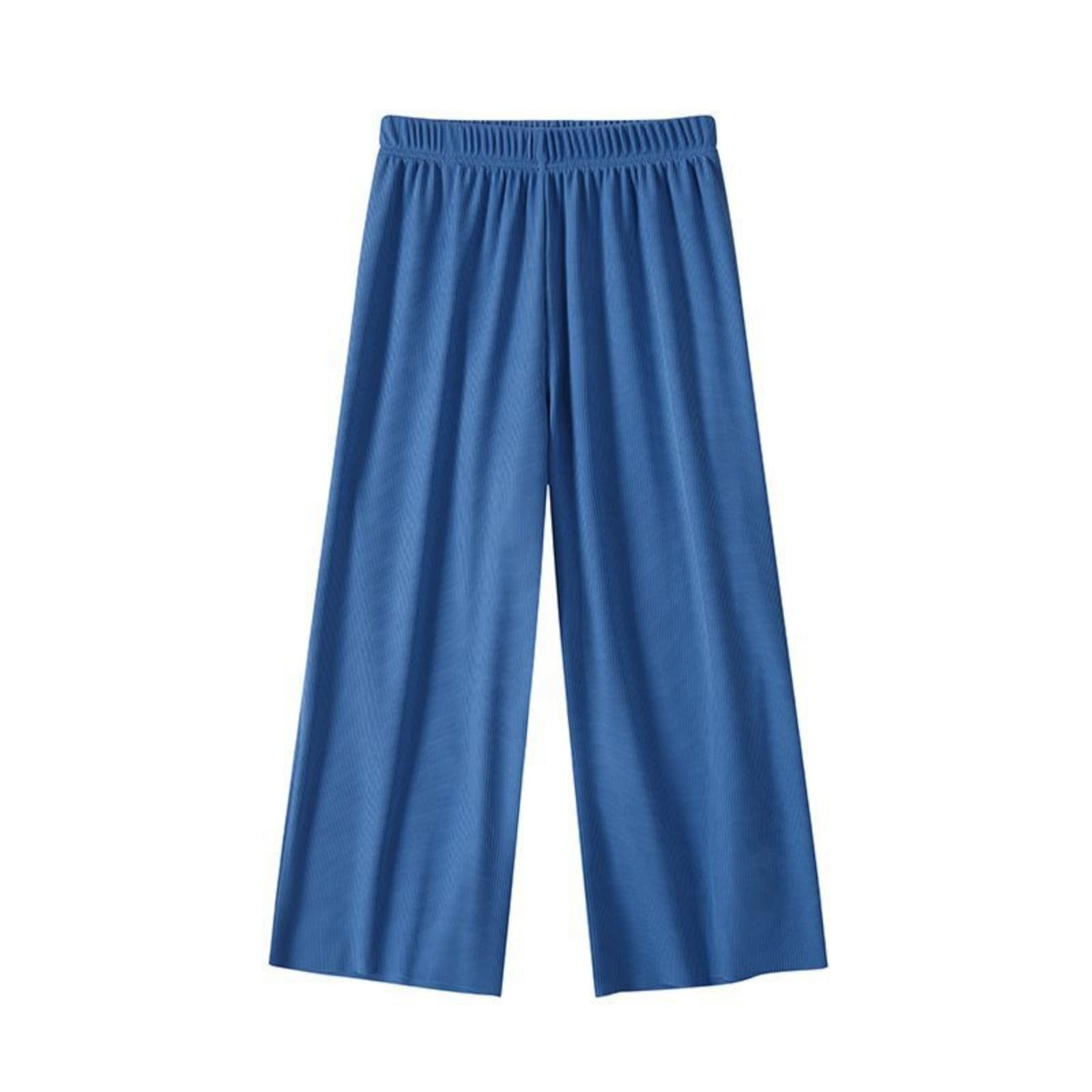 MHZLDYZ Girls Casual Long Pants Kids Toddlers Boys Girls Summer Thin Solid Color Elastic Waist Loose Sweatpants Casual Straight Pants ﻿ (Black,130)