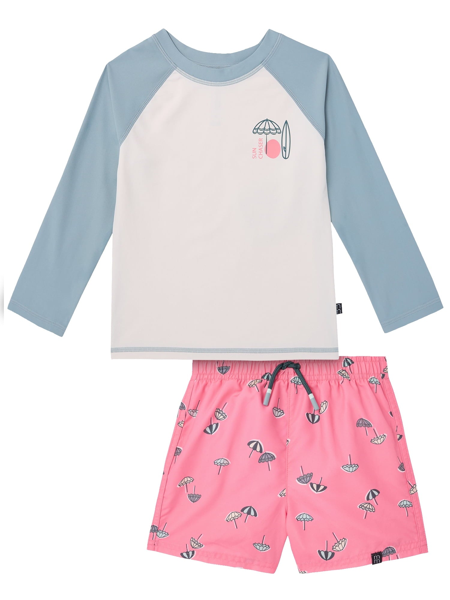 Modern Moments by Gerber Baby and Toddler Boy Long- Sleeve Rash Guard and Trunk Set, 2-Piece, Sizes 0/3M-5T