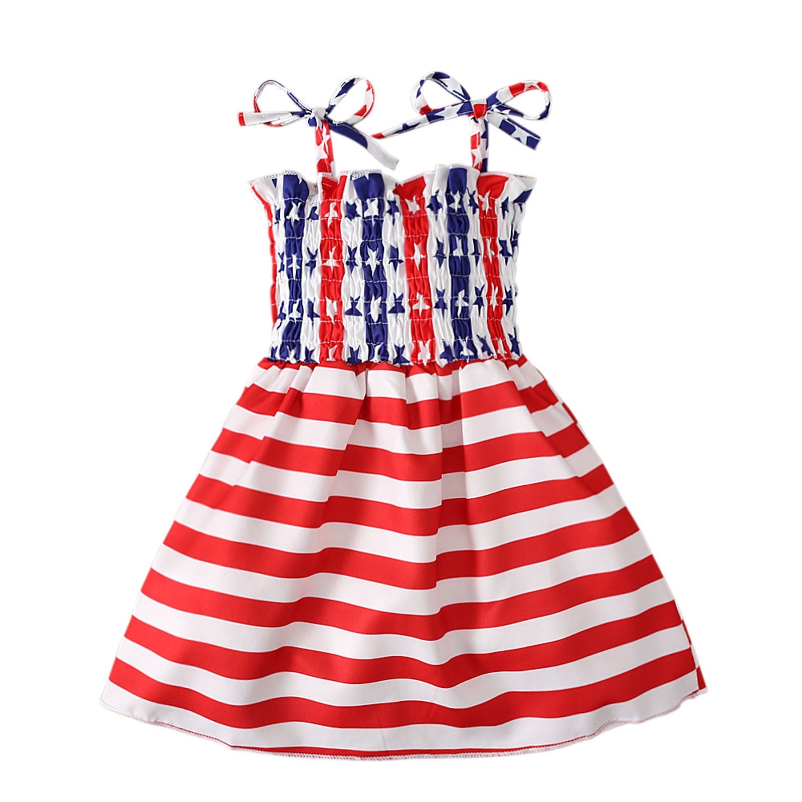 OAVQHLG3B 4th of July Baby Girl Outfits 4th of July Outfit Independence Day Shirt Skirt Set American Flag Summer Clothes