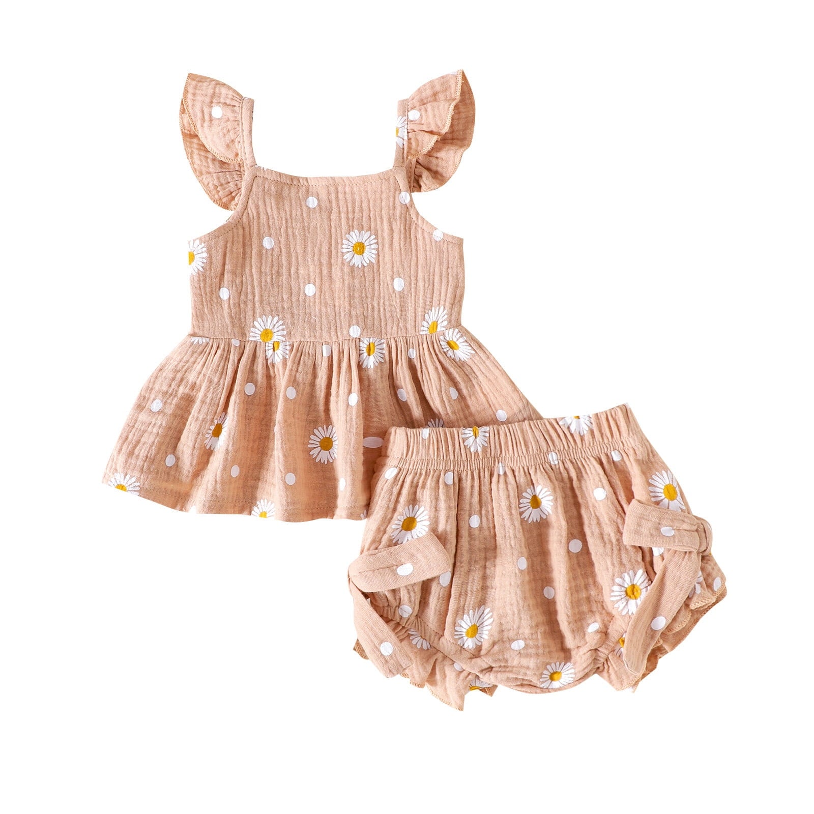 Zanarzt Summer Clothes for Toddler Girls Toddler Baby Girl Summer Clothes Daddys Girl Plaid T Shirt Top Shorts Set Outfit Pink,18-24 Months