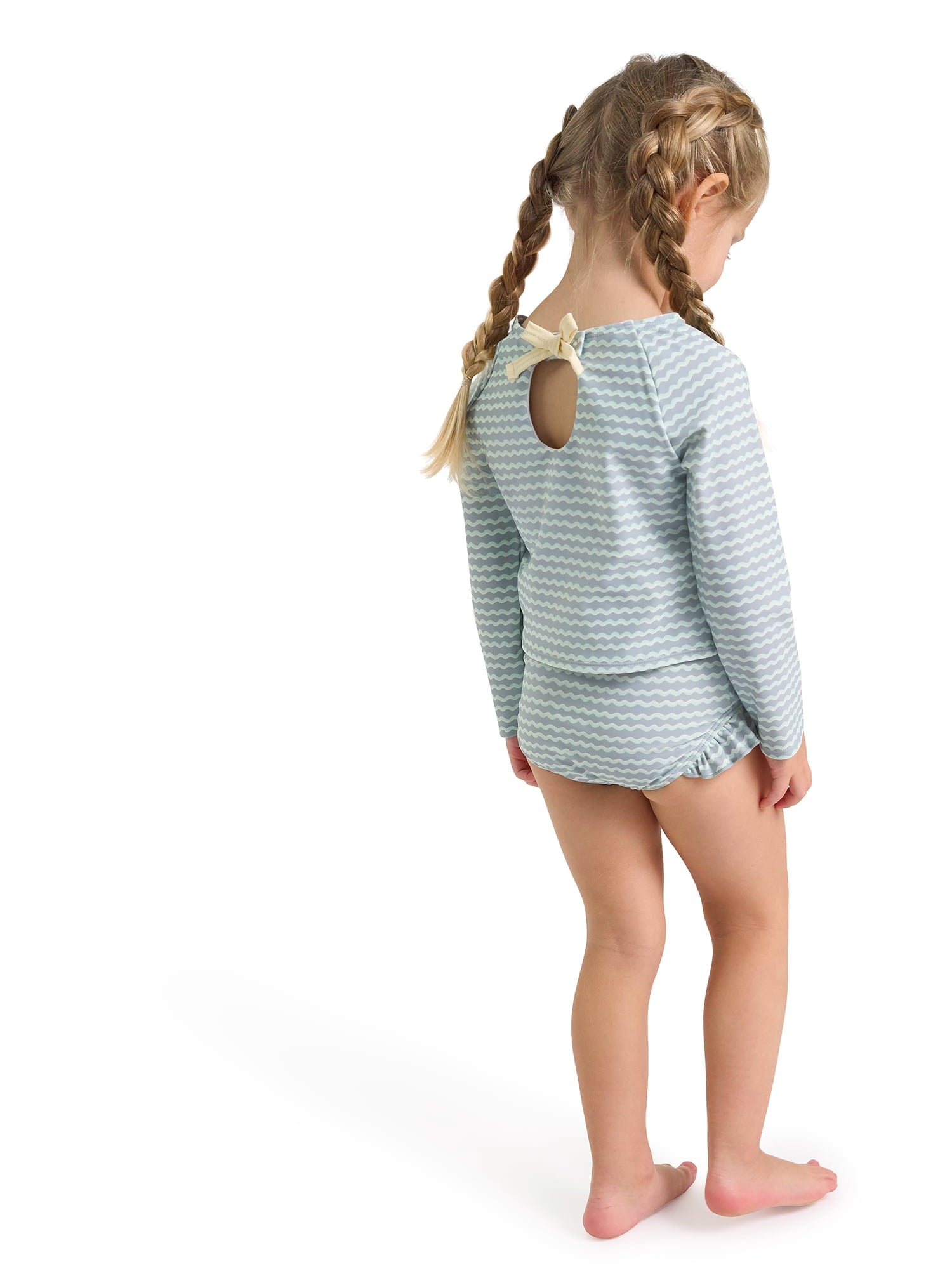 Modern Moments by Gerber Baby and Toddler Girl Keyhole Rashguard Set, 2-Piece, Sizes 0/3M-5T