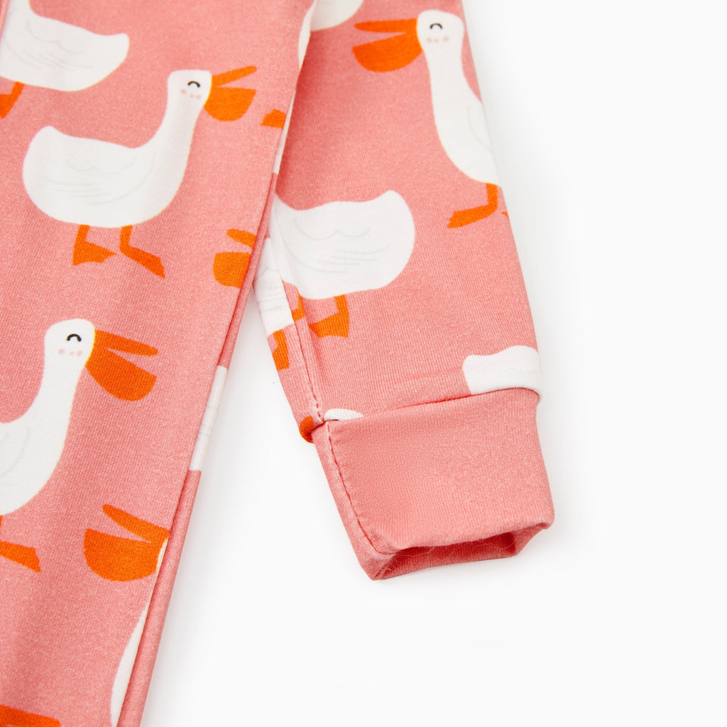 PatPat Baby Girl Clothes Unisex Viscose from Bamboo Footless Zip Sleepwear Long Sleeve Snug Fit Baby Pajamas for Newborn Infant Boys Girls Baby Gifts Sleeper 2Pack,0-3 Months