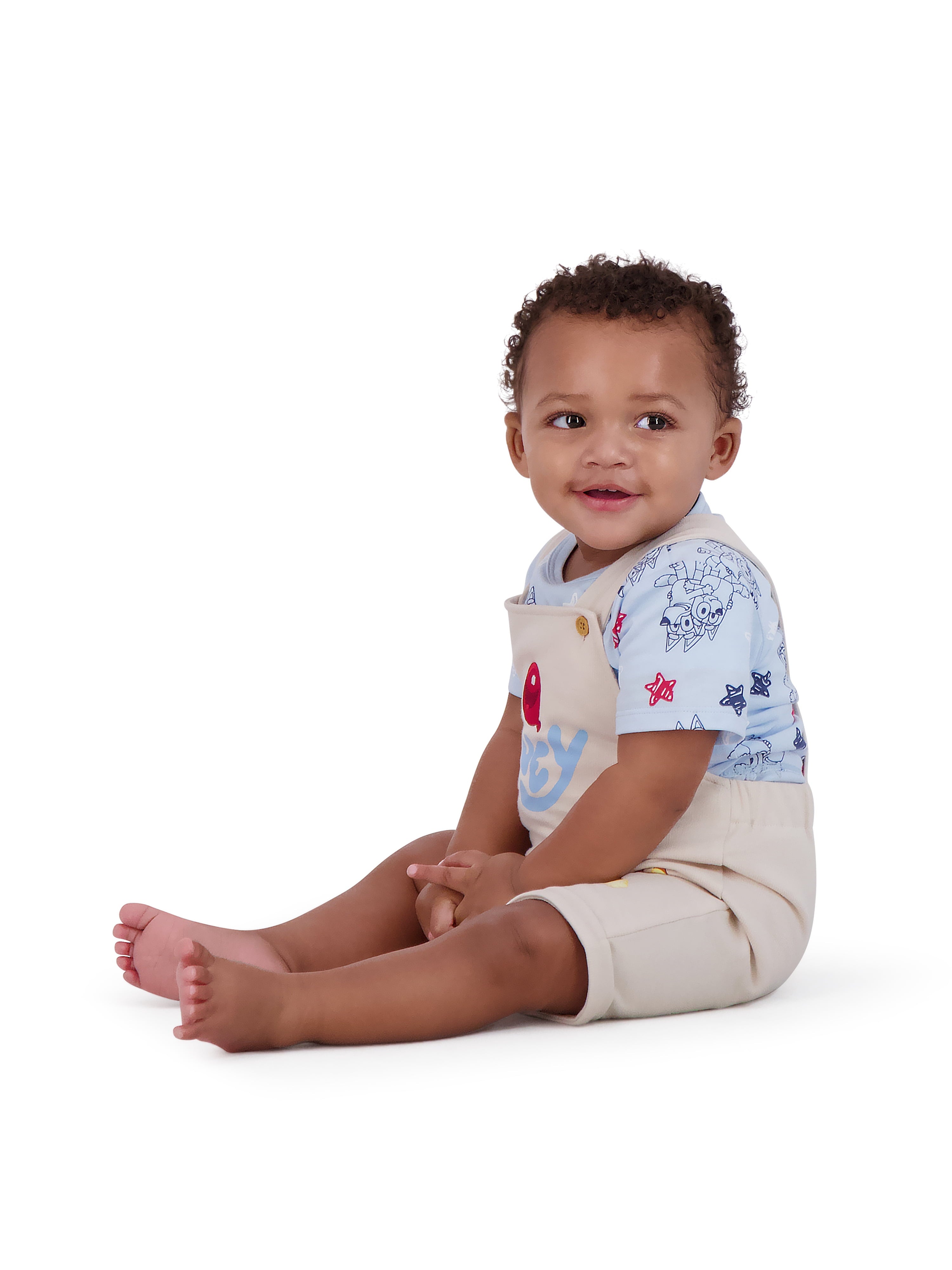 Bluey Baby Boy Shortall Set, Sizes 0/3 Months-24 Months