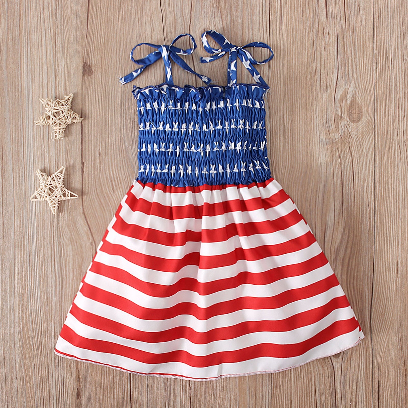 OAVQHLG3B 4th of July Baby Girl Outfits 4th of July Outfit Independence Day Shirt Skirt Set American Flag Summer Clothes