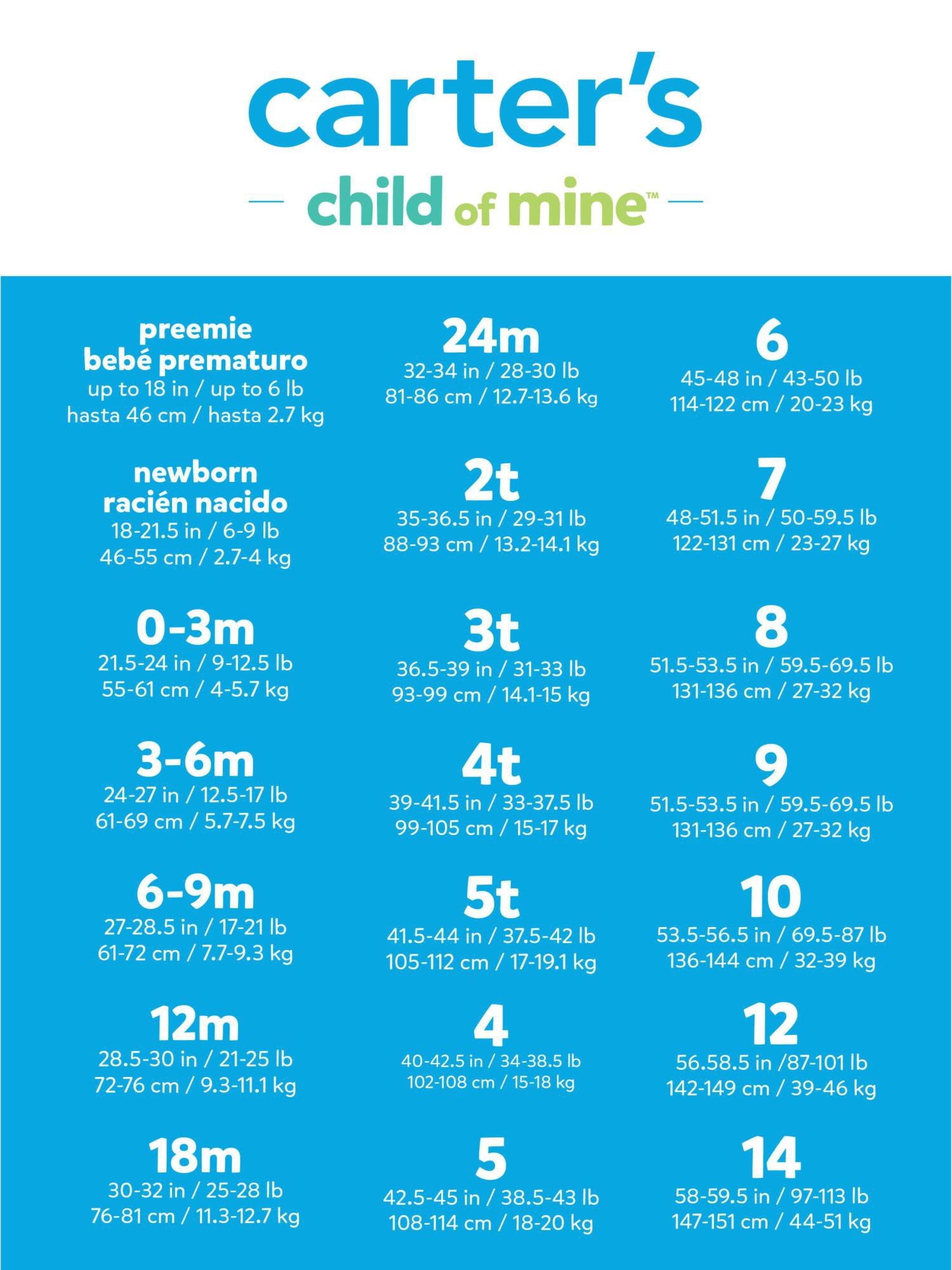 Carter's Child of Mine Baby Girl Outfit Set, 3-Piece, Sizes 0/3-24 Months