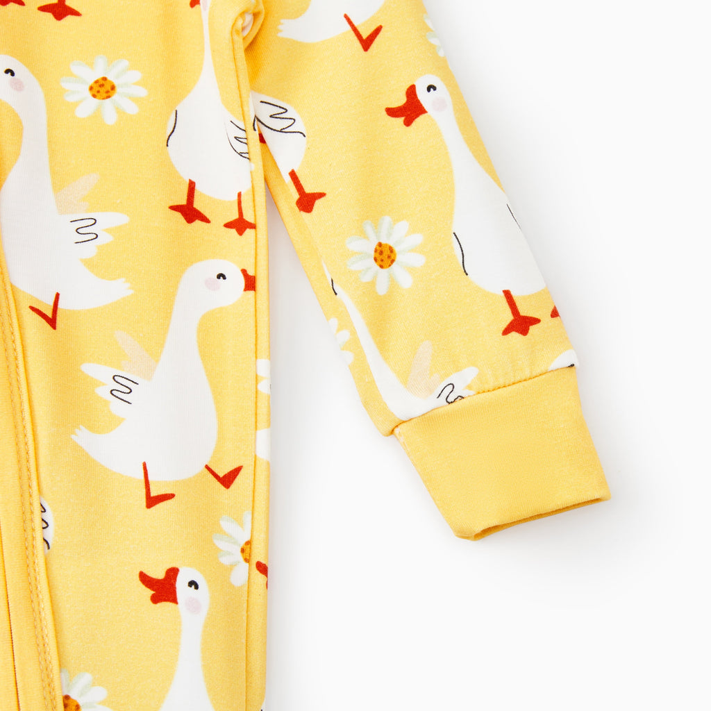 PatPat Baby Girl Clothes Unisex Viscose from Bamboo Footless Zip Sleepwear Long Sleeve Snug Fit Baby Pajamas for Newborn Infant Boys Girls Baby Gifts Sleeper 2Pack,0-3 Months